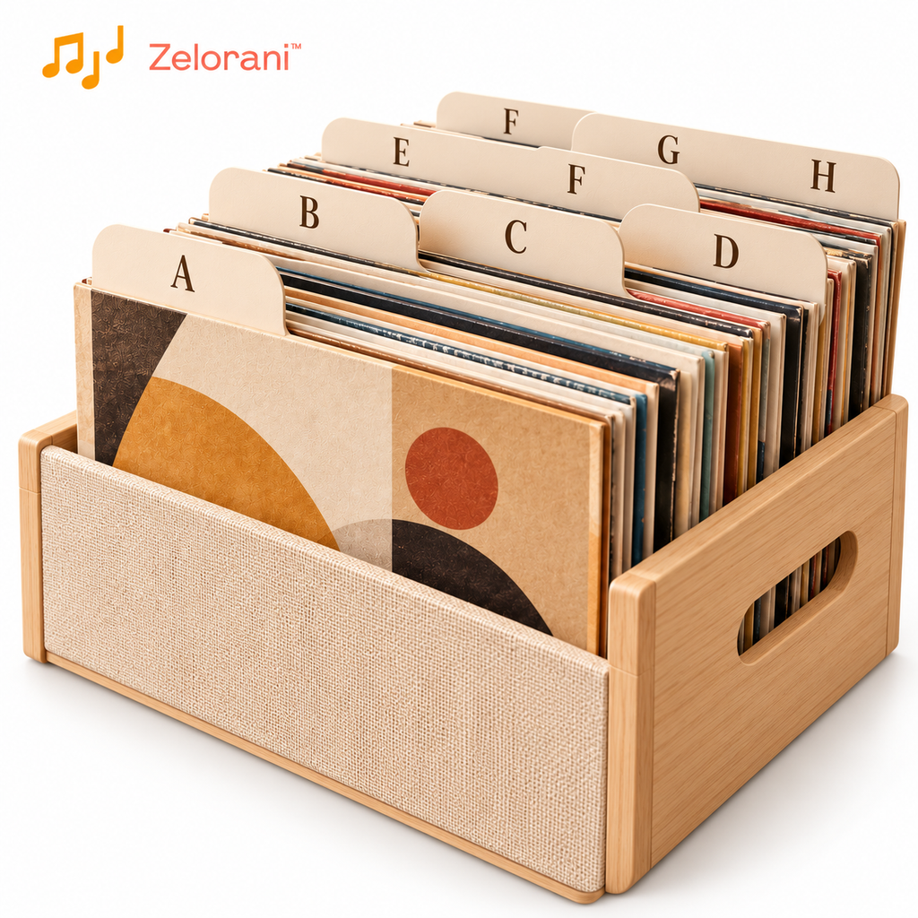 Zelorani™ Tone Dividers – Minimalist Vinyl Record Divider Set, Alphabetical LP Album Organizers for Record Storage & Collection Sorting